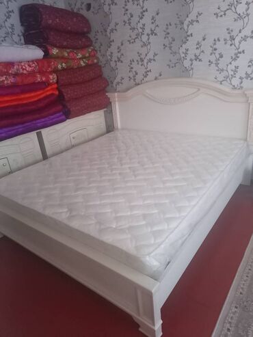 тумба с зеркалой: Спальный гарнитур, Двуспальная кровать, Шкаф, Комод, цвет - Белый, Новый