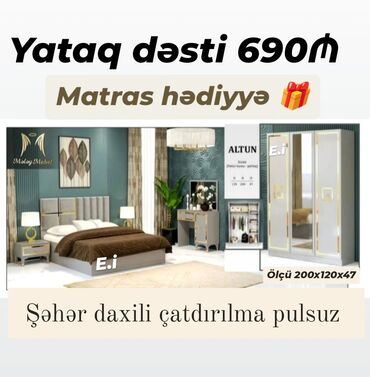 Divanlar: *Yataq dəsti 690Azn💥* ✔️Matras hədiyyə 🎁 *✔️ Təhvil gün ərzində*