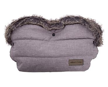 gucci sorc: KikkaBoo zimska navlaka za rukohvat kolica – Fur Melange Grey Šifra — 1