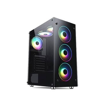 корпус ноутбука: Корпус AURORA ( 2 x USB2.0, 1x USB 3.0, 2xaudio, стекло, Black)