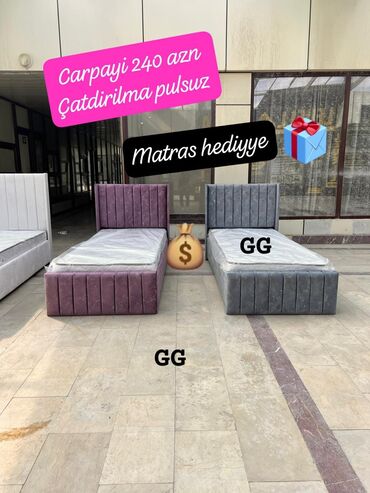 çarpayı altlığı: Yeni, Təknəfərlik çarpayı, Matras ilə