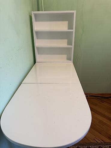 alət rəfi: Oval masa, Siyirməli, Polkalı, Parlaq laminat — 3