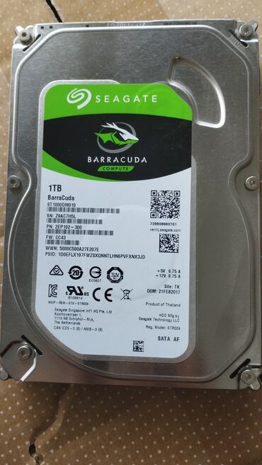 жесткие диски goodram: Накопитель, Б/у, Seagate, HDD, 1 ТБ, 3.5", Для ПК