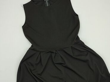 sukienki czarna midi: Dress, S (EU 36), condition - Good