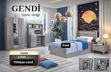qız ucun carpayı: GENDİ – Gənc otağı dəsti Məzmun: - Rəng: boz-krem tonları, qızılı — 1