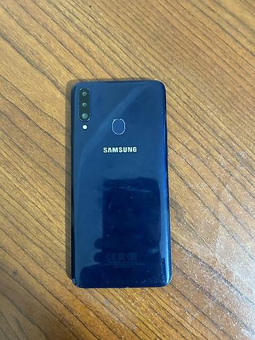 Мобильные телефоны и аксессуары: Samsung Galaxy A20s, цвет - Голубой, Две SIM карты — 2