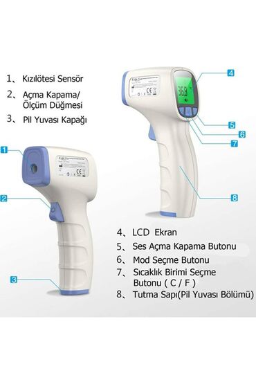 Termometrlər: İnfrared təmassızTermometr.Life Net Alman şirkətinin istehsalı,satış — 3