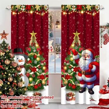 Praznična dekoracija: Novogodišnje zavese Cena 1700din/2kom kao na slici Poručuje se — 5