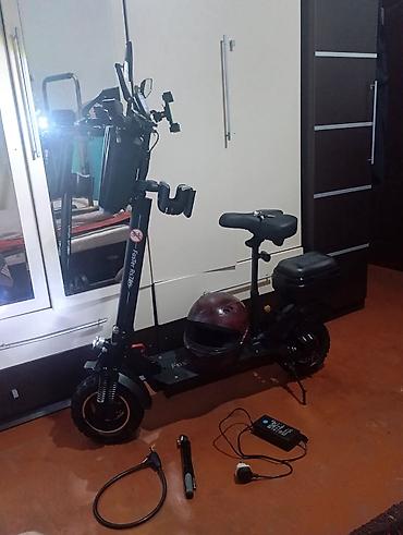 Elektrikli samokatlar: Elektrik skuter – güclü off-road təkərlər və oturacaqlı komplekt - — 10