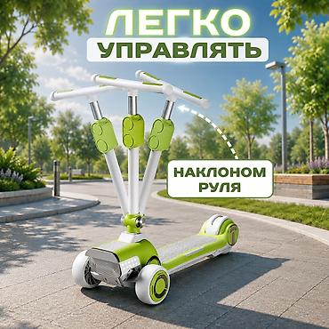 электрический попыт: Детский самокат, Трёхколёсный, Новый — 3