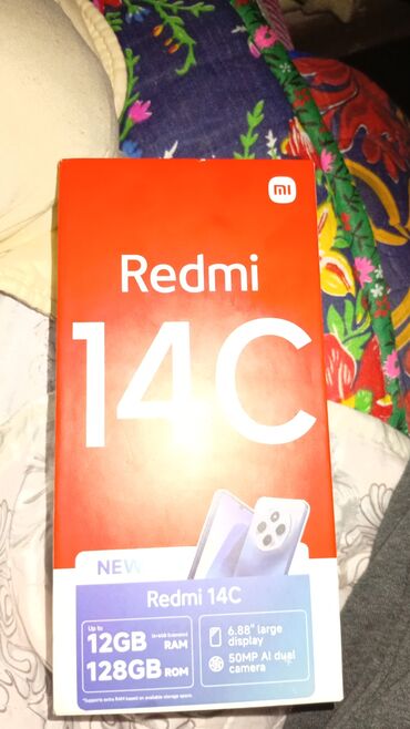 Redmi: Redmi, Redmi 14C, Новый, 128 ГБ, цвет - Черный, 2 SIM