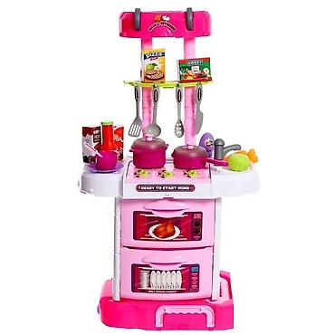 toy: Игровой модуль в чемодане на колесиках 3 в 1: плита, кухня, чемодан — 2
