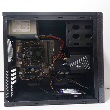 Masaüstü kompüterlər və iş stansiyaları: Oyun üçün Kompüter "A8 5500 HD7560D 128GB SSD 500GB HDD” ⭐Tək Sistem — 9