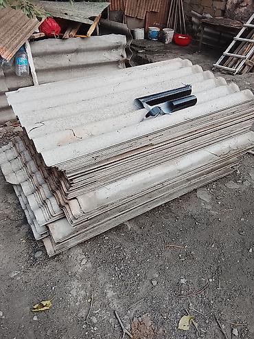 kohnə sifer: Dalğalı şifer dam örtüyü vərəqləri - Material: dalğalı şifer (boz — 3