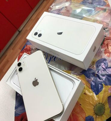 iphone 11 128 qiymeti: IPhone 11, 128 GB, Ağ, Barmaq izi