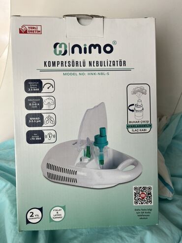 nimo inqalyasiya aparati qiymeti: Nimo kompressorlu nebulizator, model HNK-NBL-S. Cox az istifade