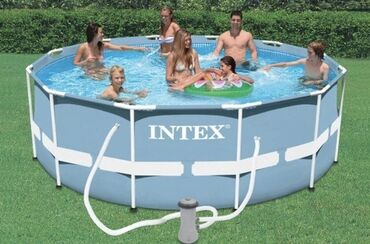 фильтр для бассейнов: Каркасный бассейн Intex Prism Frame 366x122 см + фильтр-насос 3785