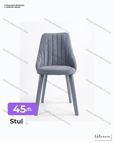 Mebel: Yumşaq oturacaqlı stul • Dizayn: Dərin vertikal tikişli