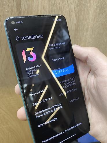 smart plus: Redmi, Redmi Note 9, Б/у, 64 ГБ, цвет - Зеленый, 2 SIM — 2