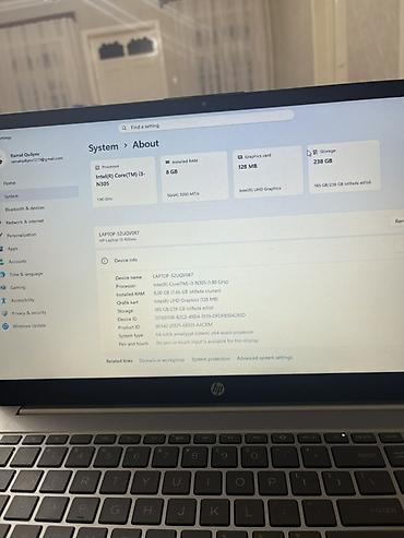 prosessor satilir: HP Laptop 15s-fqxxx (model identifikatorunda “LAPTOP-SZUQV07” — 2