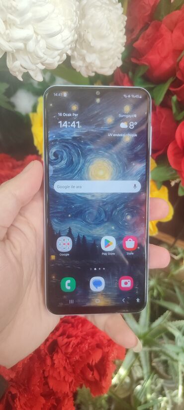 Samsung: Samsung Galaxy A13, 128 GB, rəng - Bənövşəyi, Sensor, Barmaq izi