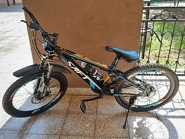 toba velosiped: SAFT dağ velosipedi - Çərçivə: yüngül alüminium/qara-narıncı-mavi — 1