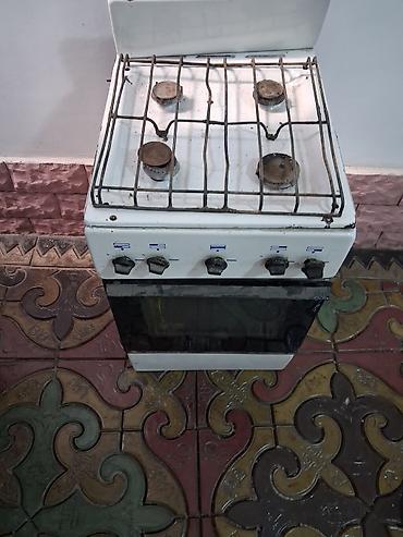 baking oven: Газовая печь, Б/у, Напольная, цвет - Белый — 2