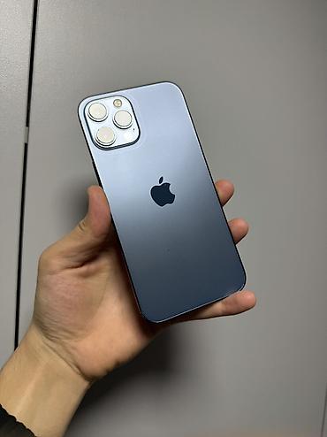 iphone 15 max: IPhone 12 Pro Max, Б/у, 256 ГБ, Pacific Blue, Защитное стекло, Чехол, 100 % — 1