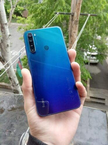 телефон флай 8: Xiaomi Redmi Note 8, 32 ГБ, цвет - Синий, 
 Отпечаток пальца