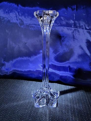 Sveće i svećnjaci: Nov nemacki kristal svecnjak cvet iz 80ih.god. Svecnja nemacki,pun — 5