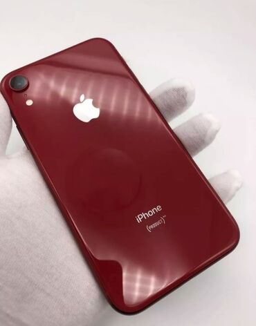 Apple iPhone: IPhone Xr, Б/у, 128 ГБ, Красный, Зарядное устройство, 79 %