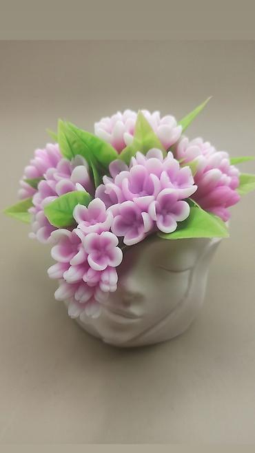 Декоративные цветы: Декоративные мини-букеты ручной работы в кашпо - Композиции из — 5