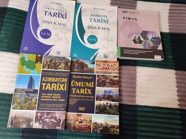 Digər məktəb dərslikləri: Azərbaycan tarixi və kimya üzrə dərsliklər. Müxtəlif siniflər üçün