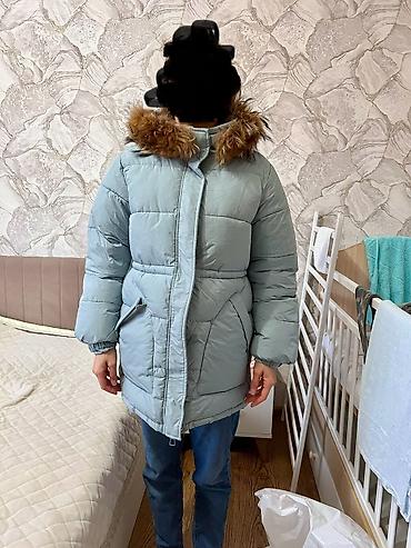 пуховик синий: Женская зимняя куртка-синтепон - Цвет: светло‑голубой/серо‑мятный - — 3