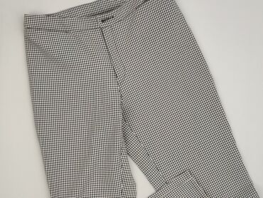 spodnie z c a: Material trousers for women, size S