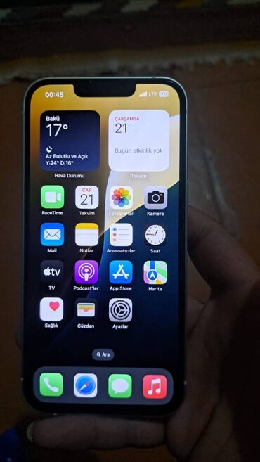 irşad iphone 13: IPhone 13, 128 GB, Ağ, Barmaq izi, Face ID, Sənədlərlə