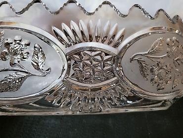 Ostali antikviteti: Kristalna cinija Zajecar iz 70ih.godina. Cinija kristal Zajecar,pun — 11