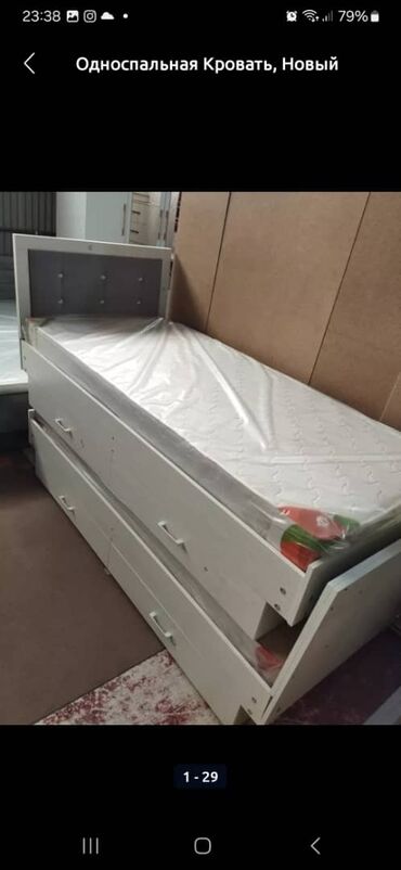 Односпальные кровати: Односпальная кровать, Новый, С мягкой обивкой, длина - 205 см at lalafo.kg — 9 Односпальные кровати: Односпальная кровать, Новый, С мягкой обивкой, длина - 205 см — 9