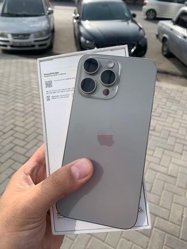 айфон 6 токмок: IPhone 15 Pro Max, 256 ГБ, Natural Titanium, Коробка, 90 %