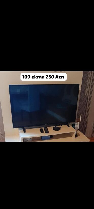 Televizorlar: Tv satilir 109 ekran sadedi smart deyil. Cox az istifade edilib