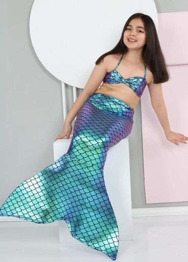 Kupaći kostimi: Odmah dostupni trodelni sirena kupaći Cena mat 2550 din, svetlucavi — 4