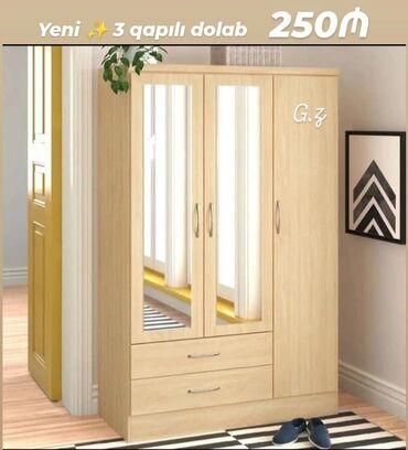 Divanlar: Açılan, 3 qapılı Düz dolab, Şifonyer