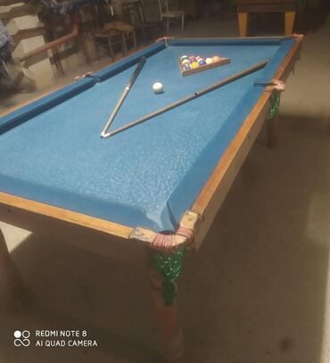 Restoran mebeli: Bilyard 680₼ satılır Mermer deyilled mdf dirler 2.3*1.2 Unvan Masazir