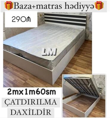 Mətbəx mebeli: Yeni, İkinəfərlik çarpayı, Bazalı