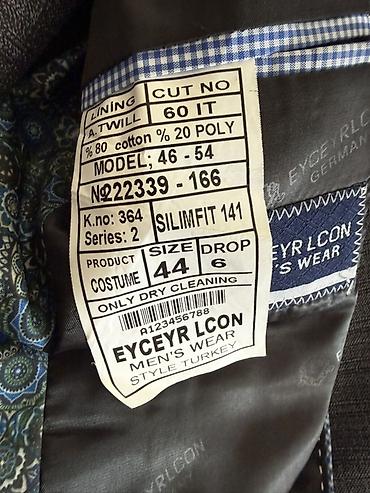 kətan kostyum: Kişi üçlü kostyum dəsti - Brend: EYCEYR LCON Men’s Wear (Style — 4