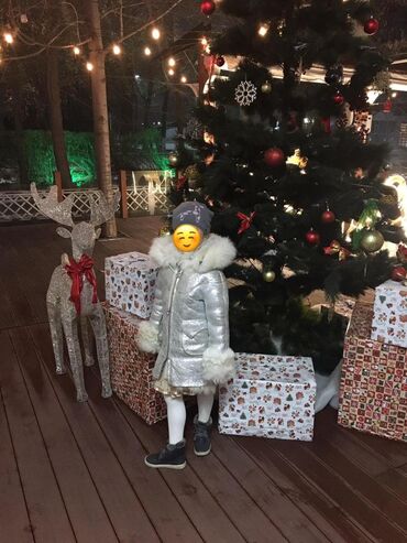 детский костюм тёплый на зиму: Продаю очень красивую,тёплую дубленку на девочку, мех-тосканский