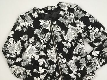 mohito kurtka jeansowa z nadrukiem: H&M Divided, Kurtka bomberka damska, rozmiar S