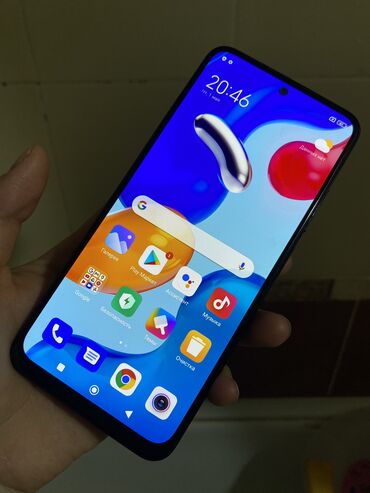 бу телефоны: Redmi, Redmi Note 11S, Колдонулган, 128 ГБ, түсү - Кара, 1 SIM, 2 SIM