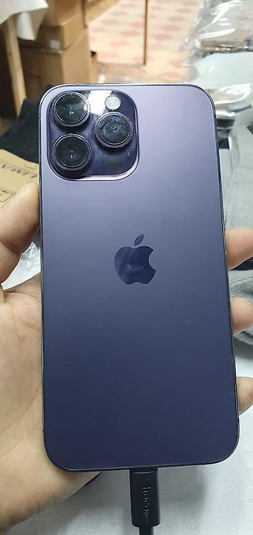 Apple iPhone: IPhone 14 Pro Max, Б/у, Deep Purple, Кабель — 1