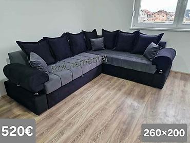 Ugaone garniture: Ugaona garnitura 300×220 cm - Prostrana L‑forma sa dubokim sedištima — 23